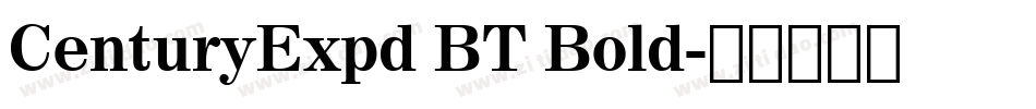 CenturyExpd BT Bold字体转换